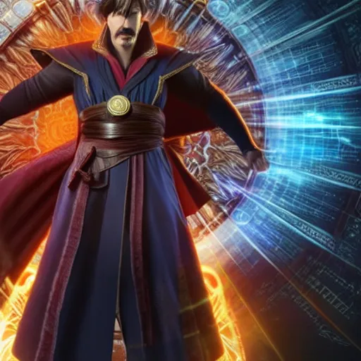 Image similar to Film still of Doctor Strange, from Soulcalibur VI (2018 video game)