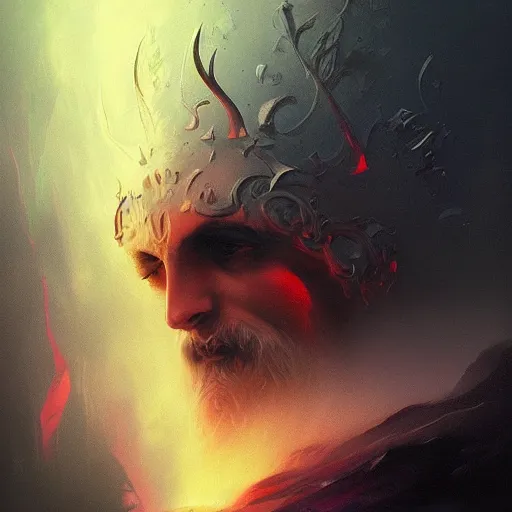 Prompt: darklord amdusc by elena vizerskaya and ivan aivazovsky, perfectly detailed, artstation, sharp focus, highly detailed, studio photography, impresion de giclee arte abstracto, award winning