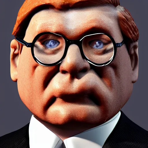 Image similar to bill barr face in a barbecued chicken piece!!!!, 8 k, ultra realistic details