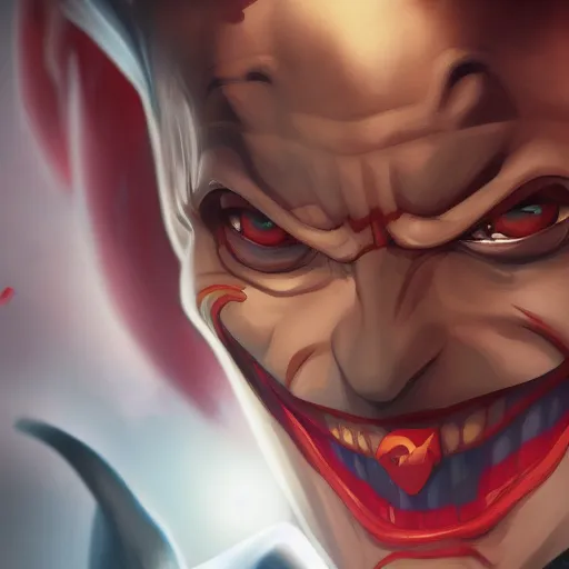 Prompt: Aang if The Joker hyperdetailed, artstation, cgsociety, 8k