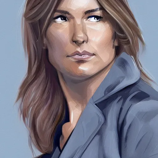 Image similar to olivia benson pointing in court, digital painting, ultradetailed, artstation, ultradetailed, pinterest,