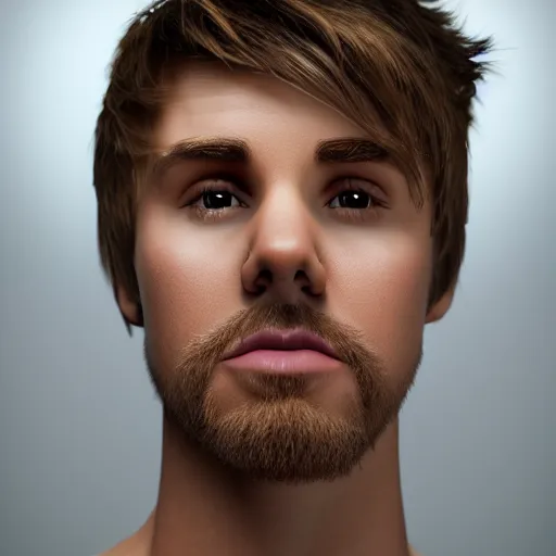 Image similar to hyperrealistic dslr film still of justin beiber with exaggerated overbite, stunning 8 k octane comprehensive 3 d render, inspired by istvan sandorfi & greg rutkowski & unreal engine, perfect symmetry, dim volumetric cinematic lighting, extremely hyper - detailed, incredibly real lifelike attributes & flesh texture, intricate, masterpiece, artstation