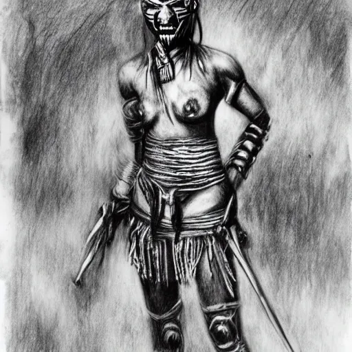 Prompt: mummy mummy fighting warrior, in jungle, pencil drawing, engraving, simple