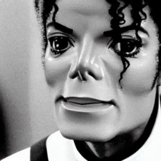 Image similar to A still of Michael Jackson in Star Trek (1966) realistic,detailed,close up