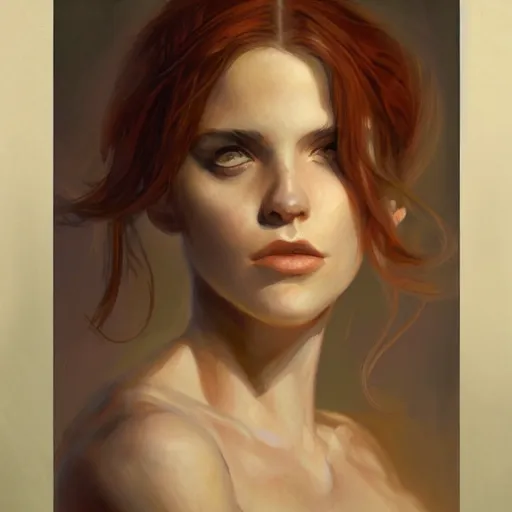 Image similar to a painting in the style of charlie bowater, and in the style of donato giancola, and in the style of stephen bauman. smooth, sharp focus, semi - realism.