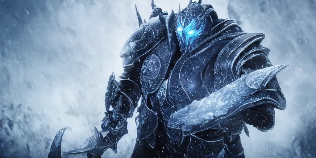 Image similar to arthas menethil movie frame, cinematic, high detail, cinematography, vfx, 8 k