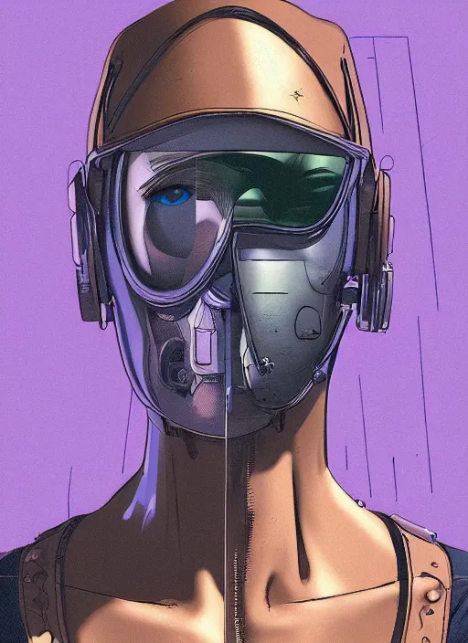 Image similar to cyberpunk bank robber. portrait by stonehouse and mœbius and will eisner and gil elvgren and pixar. realistic proportions. dystopian. cyberpunk 2 0 7 7, apex, blade runner 2 0 4 9 concept art. cel shading. attractive face. thick lines.