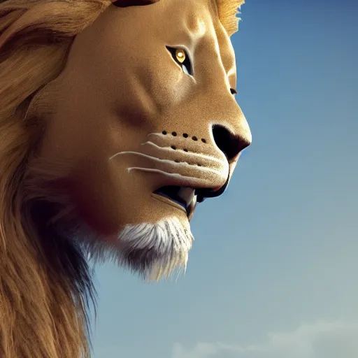 Prompt: a man with a human body and lion head, detailed, 8k, unreal engine 5, smooth, digital art