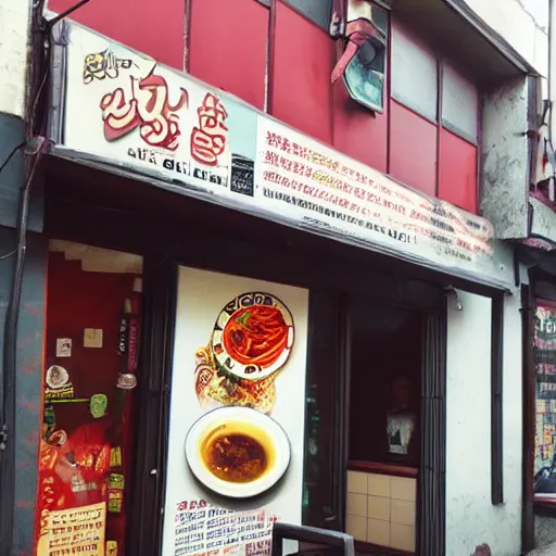 Prompt: a photo of an old ramen restaurant