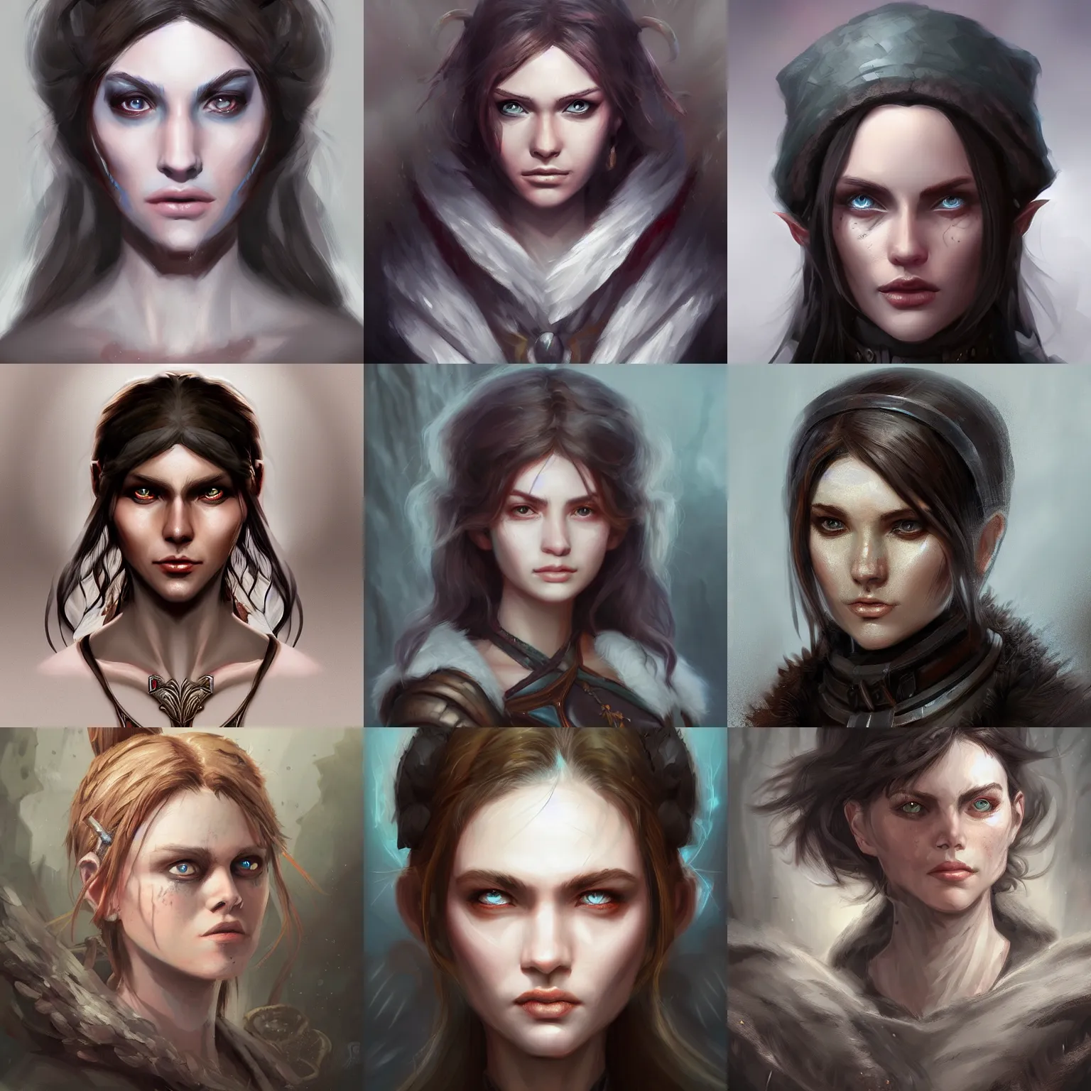 Prompt: digital portrait painting by the best fantasy artists in the style of dark - fantasy, d & d art, artstation, cgsociety