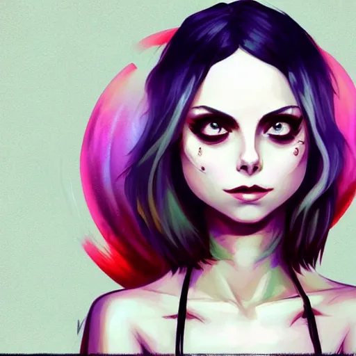 Image similar to a portrait of a beautiful willa holland as a punk, art by lois van baarle and loish and ross tran and rossdraws and sam yang and samdoesarts and artgerm, digital art, highly detailed, intricate, sharp focus, trending on artstation hq, deviantart, unreal engine 5, 4 k uhd image