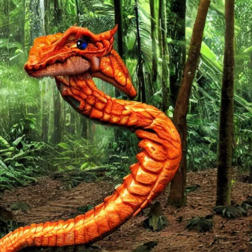 Image similar to an amazon rainforest wyrm