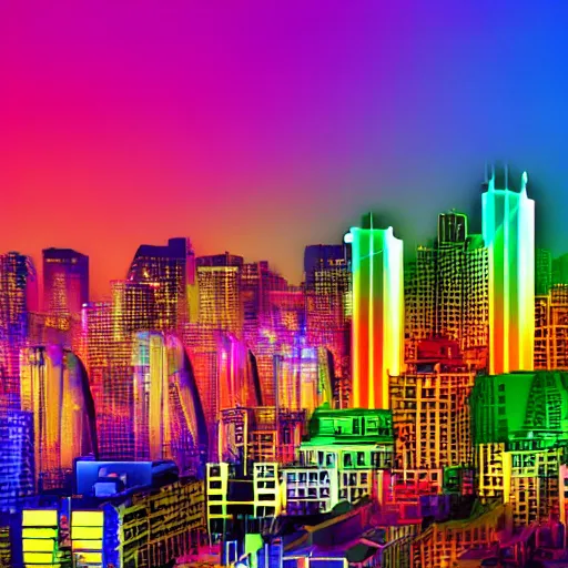 Image similar to rgb chroma city