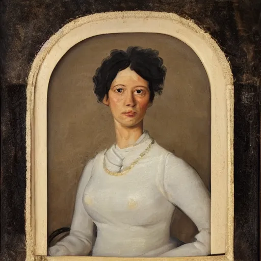 Image similar to portrait of a woman, her name is frederique