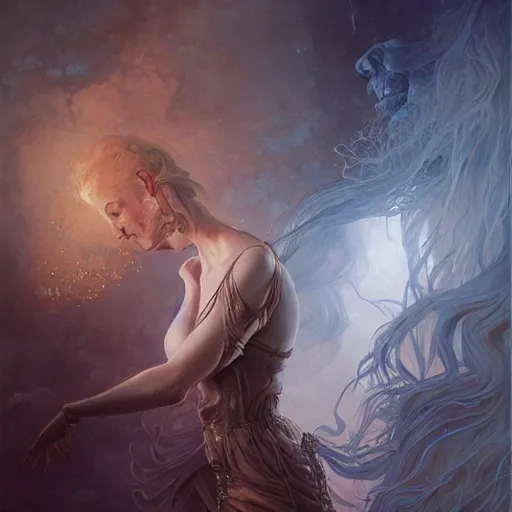 Image similar to by charlie bowater, james jean, daniel gerhartz, gerald brom, dariusz zawadzki, tomasz alen kopera, james gurney, intense atmospheric