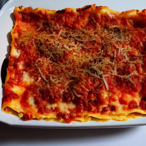 Prompt: zitti lasagna foodporn