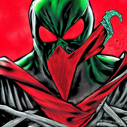 Prompt: spawn in the style of chet zar, masterpiece, post - processing