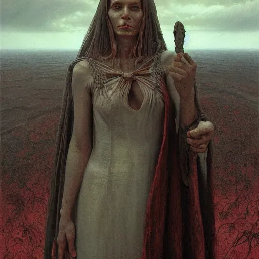 Prompt: vladimir putin in women maid dress, horror, macabre art, stuning 3 d render, masterpiece, dark, by donato giancola and greg rutkowski and wayne barlow and zdzisław beksinski, realistic face