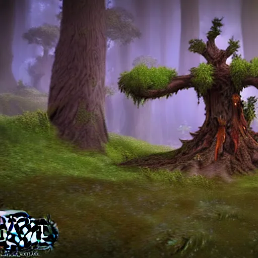 Image similar to Druid in tree form from world of Warcraft. Unreal engine. HDR