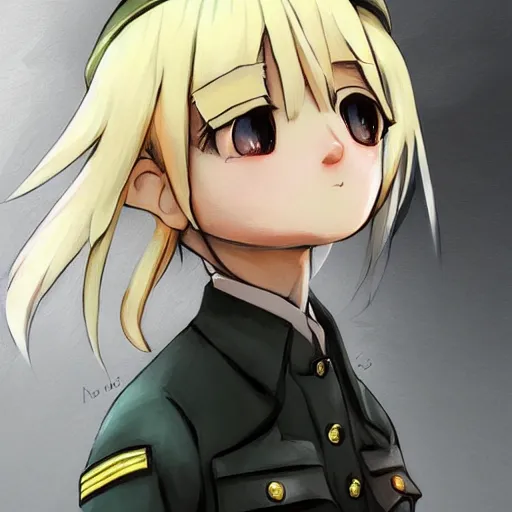 Prompt: beautiful little blonde boy in nazi uniform. made in abyss art style, inspired by kris from deltarrune, cute detailed artwork, anatomically correct, soft details, ilya kuvshinov, reflection, perfect composition, portrait, illumination, digital art, detailed anime soft face, symmetrical face, western comic, illustration, realistic, evil face