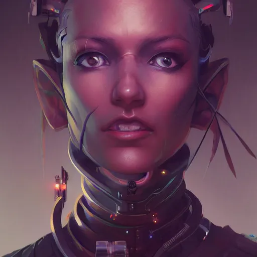 Prompt: portrait of a deadly cybernetic ninja, cyberpunk concept art by pete mohrbacher and artgerm and wlop and greg rutkowski and deathburger, digital art, highly detailed, intricate, sci-fi, sharp focus, Trending on Artstation HQ, deviantart, unreal engine 5, 4K UHD image