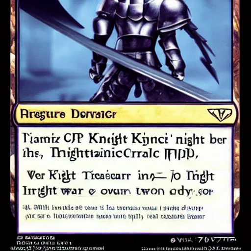 Prompt: Manucript knight