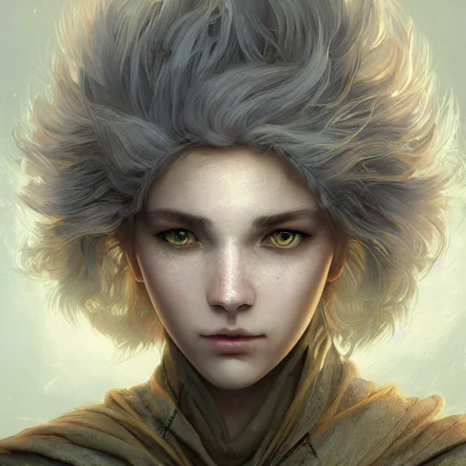 Image similar to winds of winter, au naturel, yellow eyes, hyper detailed, digital art, trending in artstation, cinematic lighting, studio quality, smooth render, unreal engine 5 rendered, octane rendered, concept art, smooth, sharp focus, illustration, art by artgerm and greg rutkowski and alphonse mucha and ian sprigger and wlop and krenz cushart