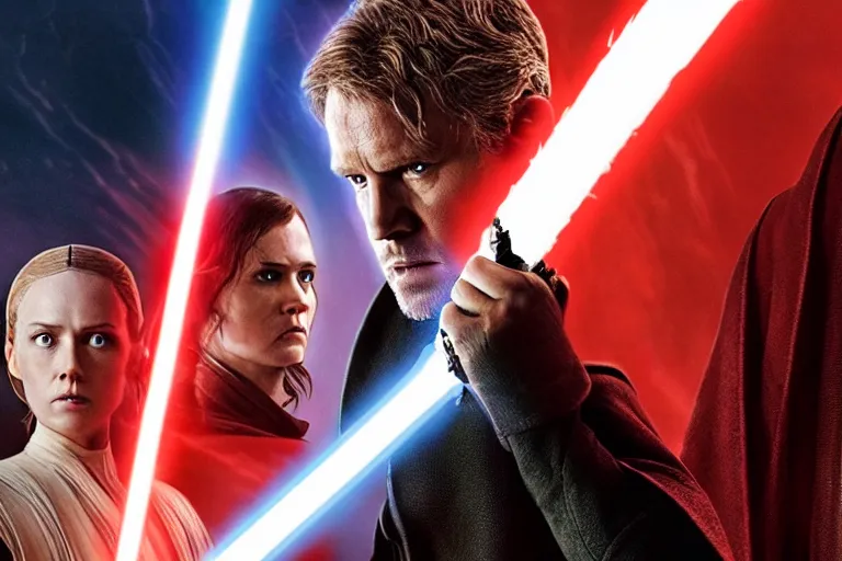 Prompt: 2 0 2 2 film still star wars : revenge of the sith ( 2 0 2 2 ) directed by matt reeves and denis villeneuve, 5 0 mm