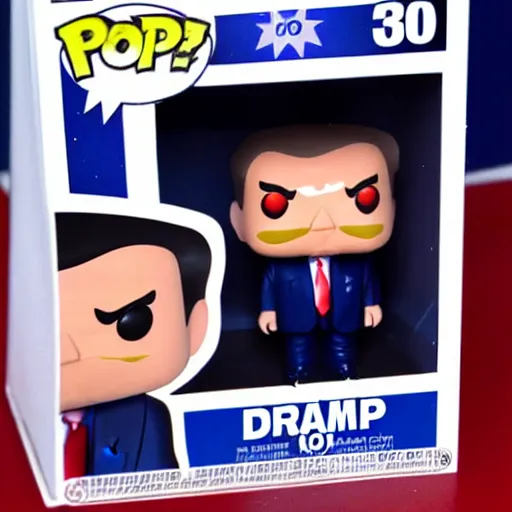 Image similar to pop figure of donald trump