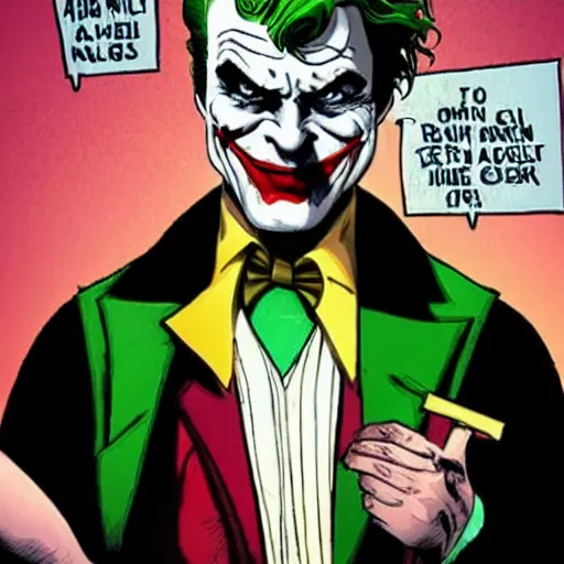 Image similar to the joker as batman