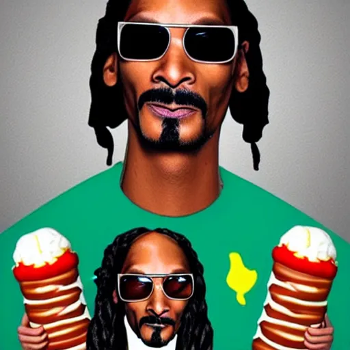 Image similar to a hotdog mixed with the face of snoop dogg