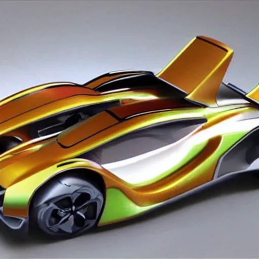 Prompt: hot wheels concept cars irl