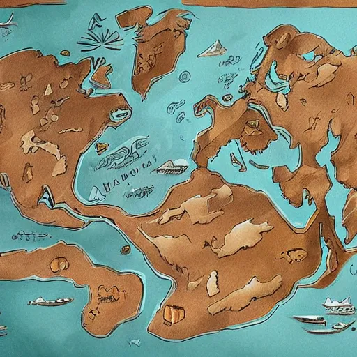 ArtStation - One Piece Map