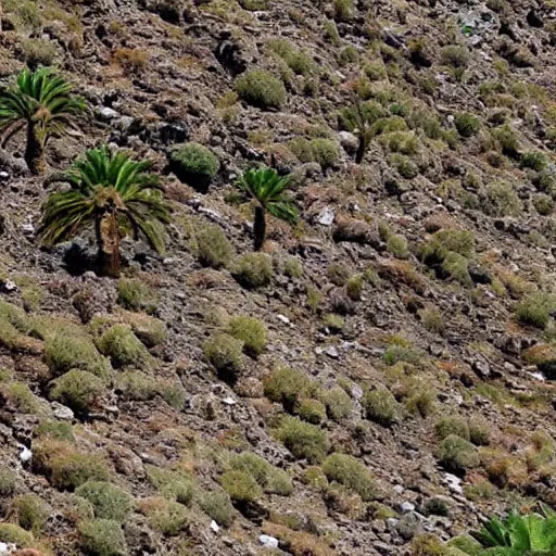 Prompt: gran canaria island lice while inhabitants scream in horror