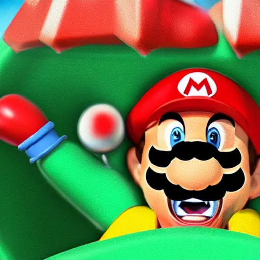 Image similar to Mario screaming