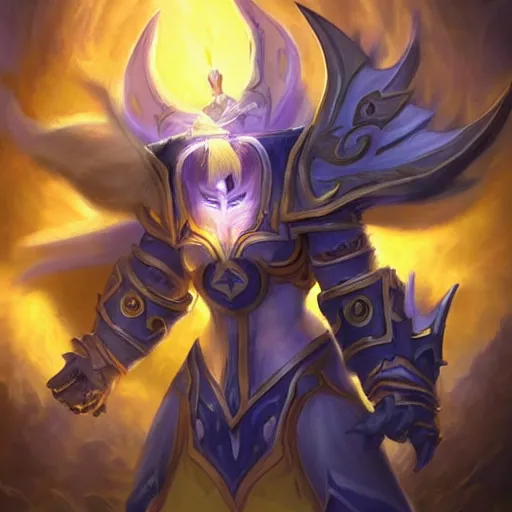 Prompt: world of warcraft lightforged paladin, artstation hall of fame gallery, editors choice, #1 digital painting of all time, most beautiful image ever created, emotionally evocative, greatest art ever made, lifetime achievement magnum opus masterpiece, the most amazing breathtaking image with the deepest message ever painted, a thing of beauty beyond imagination or words