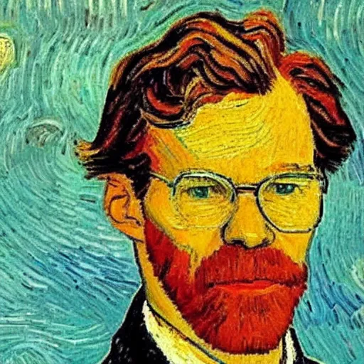 Image similar to edwin rutte in the style of vincent van gogh