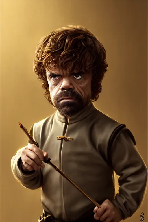 Image similar to tyrion lannister working in a winery, animation pixar style, by magali villeneuve, artgerm, jeremy lipkin and michael garmash, rob rey and kentaro miura style, golden ratio, trending on art station