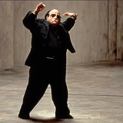 Image similar to danny devito in the matrix