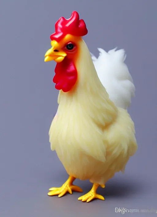 Image similar to 80mm resin detailed miniature of fluffy chicken, Product Introduction Photos, 4K, Full body, simple background