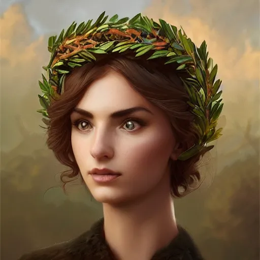 Prompt: laurel wreath on a head of fluffy caracal, photography of kurzgesagt, no people, deep focus, d & d, intricate, elegant, highly detailed, digital painting, artstation, concept art, matte, sharp focus, illustration, hearthstone, art by artgerm and greg rutkowski and alphonse mucha