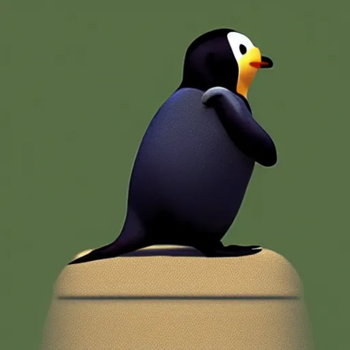 Prompt: Pingu as PRESIDENT