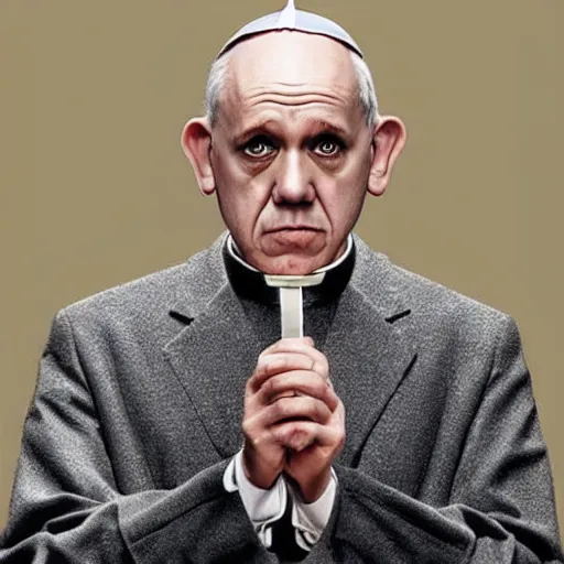 Prompt: john malkovich as pope francis,