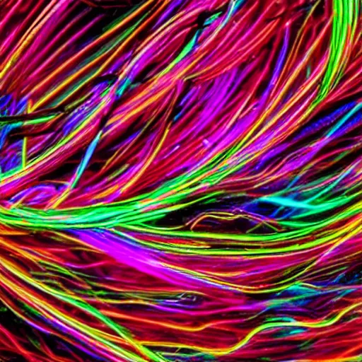 Prompt: Cosmic Musical Neon Neural Fibers