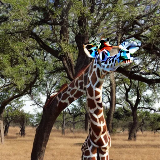 Image similar to giraffe as tree