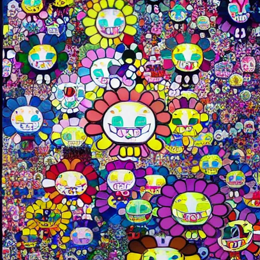 Prompt: art by takashi murakami