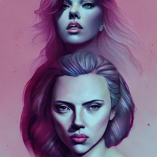 Image similar to Scarlett Johansson, rough sketch by Loish