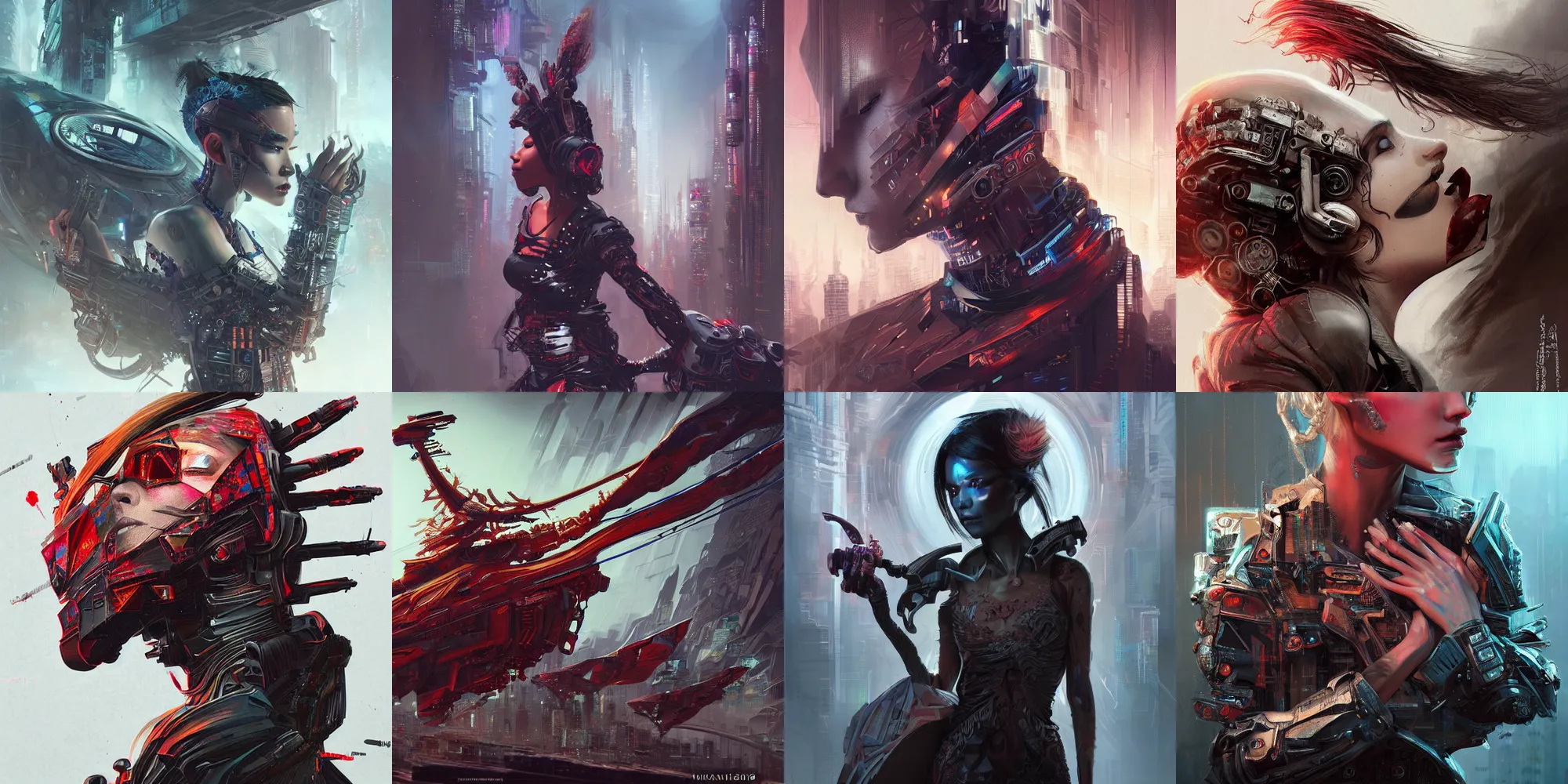 Prompt: dramatic, breathtaking, striking, vivid, powerful, sensational, emotional, Cyberpunk Art, scifi, intricate, elegant, highly detailed, digital painting, artstation, concept art, character design, smooth, sharp focus, illustration, illustration painting by Mandy Jurgens and Małgorzata Kmiec and Dang My Linh and Lulu Chen and Alexis Franklin and Filip Hodas and Pascal Blanché and Bastien Lecouffe Deharme, detailed intricate ink illustration, heavenly atmosphere, detailed illustration, digital art, overdetailed art, complementing colors, trending on artstation, Cgstudio, the most beautiful image ever created, subtle details, illustration painting, vibrant colors, 8K, award winning artwork, high quality printing, fine art, intricate, epic lighting, very very very very beautiful scenery, 8k resolution, digital painting, sharp focus, professional art, atmospheric environment, 8k ultra hd, artstationHD, hyper detailed, elegant, cinematic, awe inspiring, beautiful