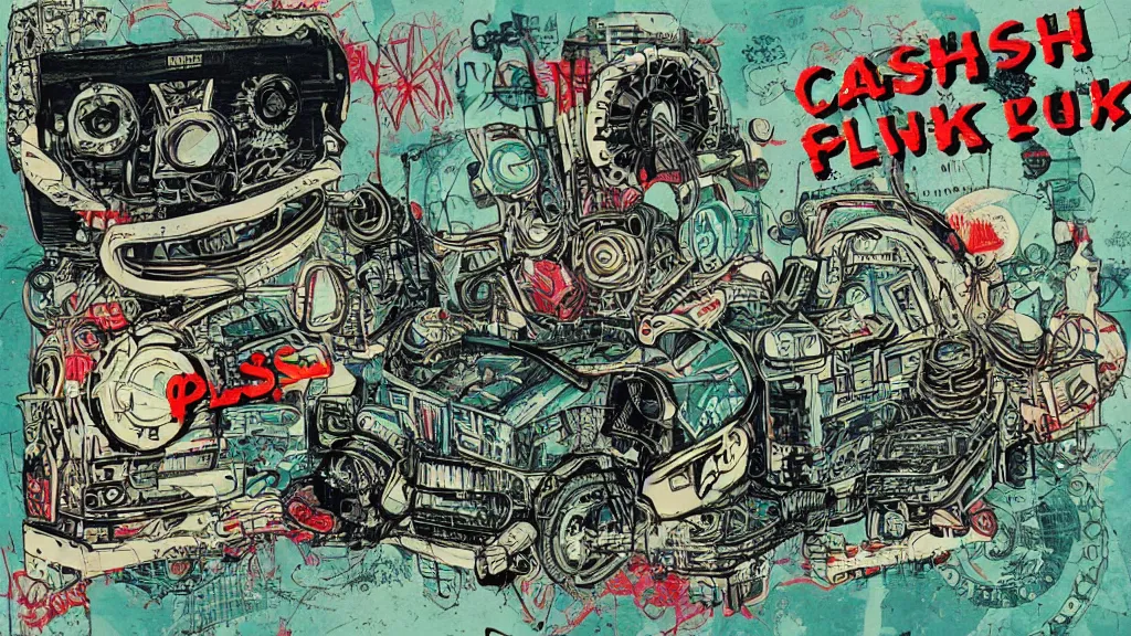 Prompt: cashpunk slow | album artwork, used lp ( 2 0 1 4 )