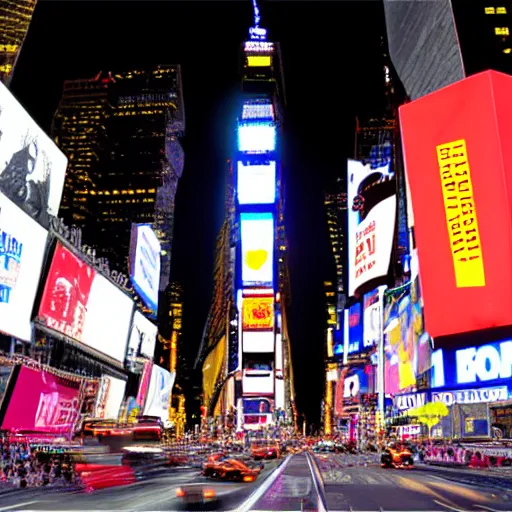 Image similar to times square pixel art 32 bits